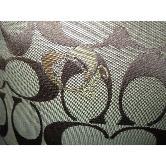 Coach Poppy Signature Canvas & Leather Heart Glam Tote Freshly cleaned - Picture 9 of 15